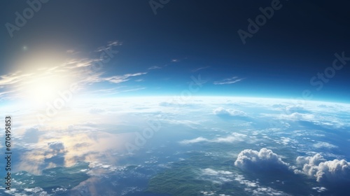 Sunset over the planet Earth. 3D illustration. Elements of this image furnished by NASA Generative AI