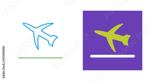 Flight Takeoff Vector Icon