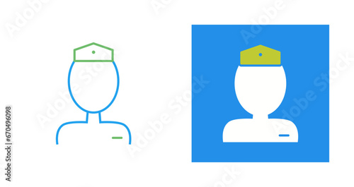 Flight Attendant Vector Icon