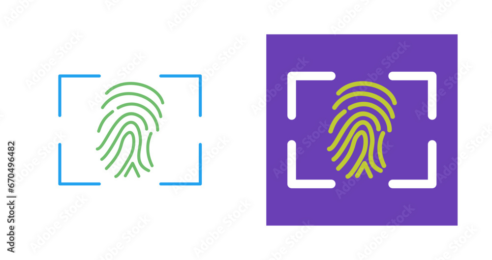 Fingerprint Vector Icon Fingerprint Vector Icon