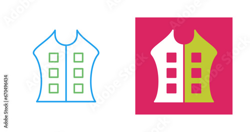 Bullet Proof Vest Vector Icon