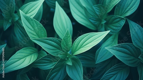 Green leaves background. Nature and environment concept. Close-up. Generative AI