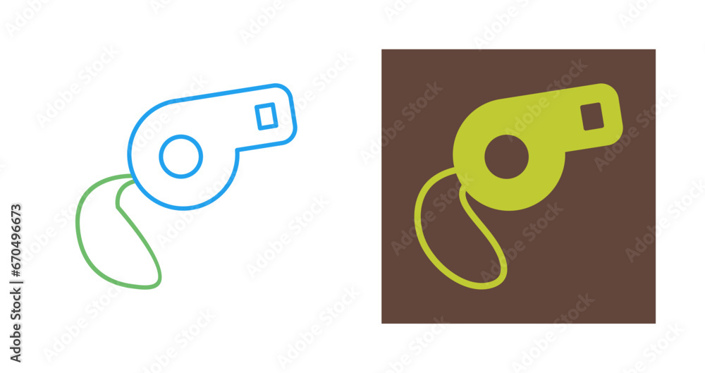 Whistle Vector Icon Whistle Vector Icon
