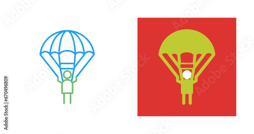 Parachuter Vector Icon