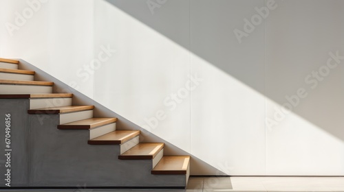 Closeup of Stairs in Old and New Building AI Generated