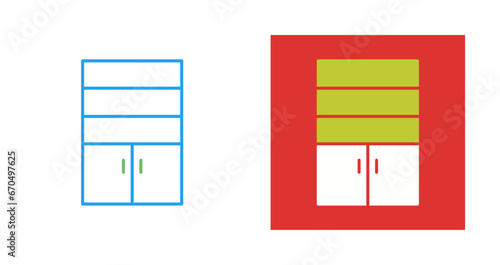 Bunk bed Vector Icon