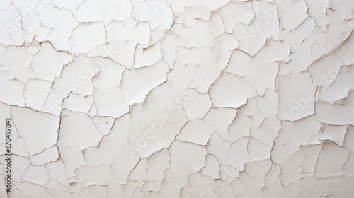 White cracked wall texture. Abstract background for design with copy space. Generative AI