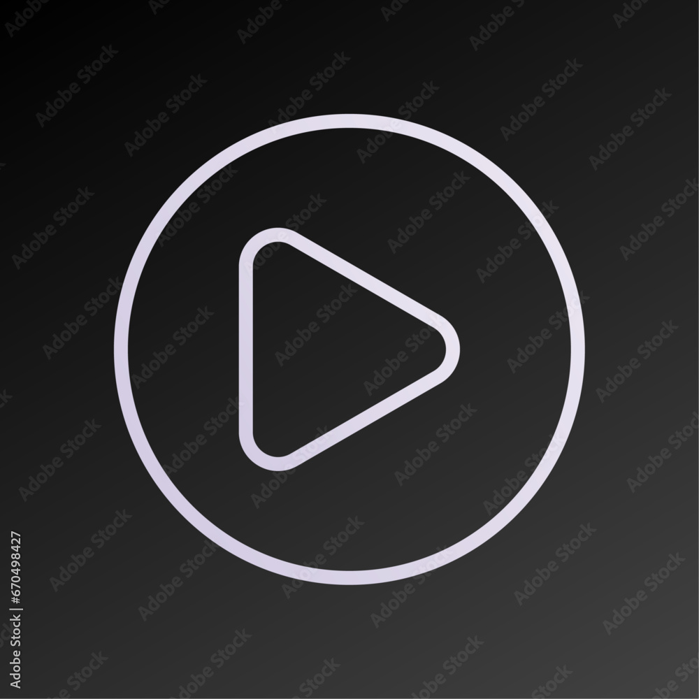 Play button icon vector illustration Play button icon vector illustration