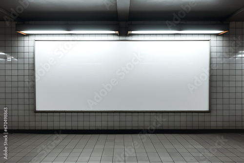 blanc ad space, mockup, white wall, adspace, marketing, ads, design mockup, mockup, bus station with blanc ad space, train station with ad space © MrJeans