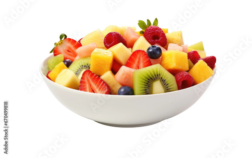 Sweet and Fruity Pizza on isolated background
