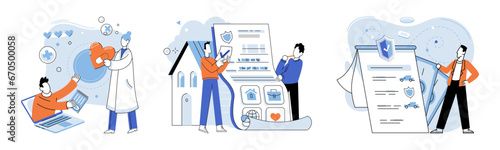 Insurance for car, property, travel, accident, life, medical. Care about family life is foundation of many insurance decisions Healthcare finance innovations are making medical service more accessible