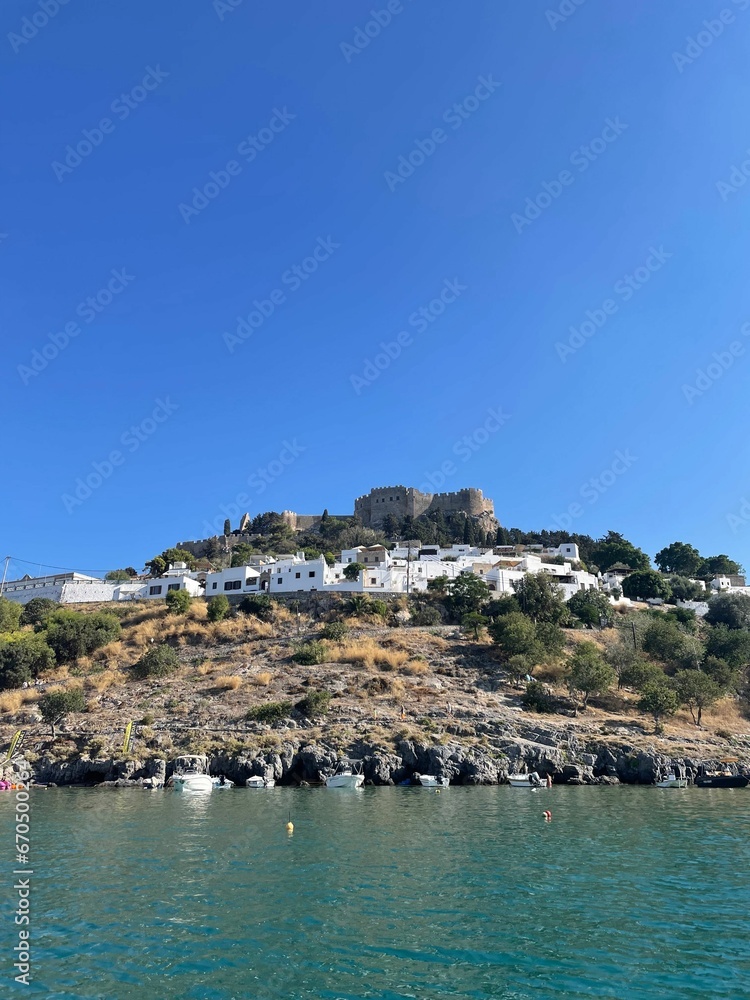 Breathtaking view of Lindos, Dhodhekaninos, Greece