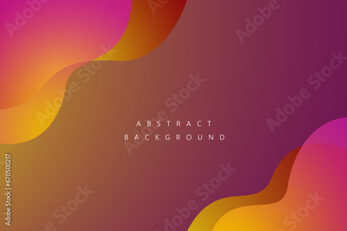 Colorful vector wave modern background with space for text and message. concept design