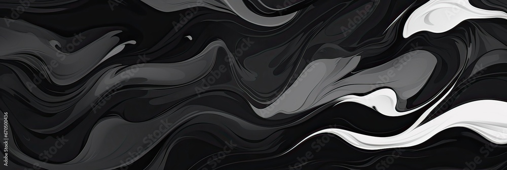 Fototapeta premium Expressive creation, grayscale artistry, contemporary design, visual minimalism, evocative elegance, monochrome masterpiece. Generated by AI.