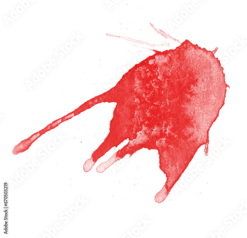 Blood splatter, horror backgrounds. Watercolor brush isolated on PNG background for art design. Royalty high-quality transparent stock of abstract drops brush for painting, ink splatter, bloodstain