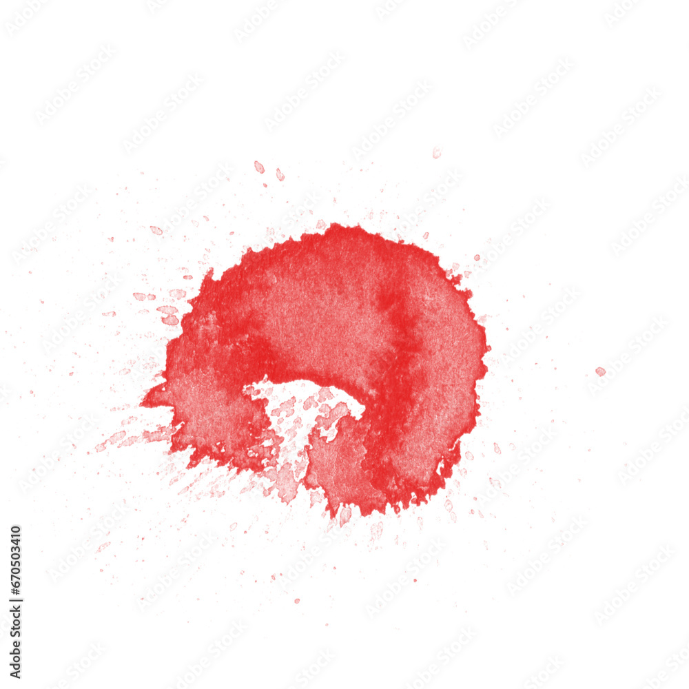 Red liquid splashes, swirl waves with scatter drops. Royalty high-quality free stock PNG of paint or ink splashing dynamic motion, design elements for advertising isolated on transparent background