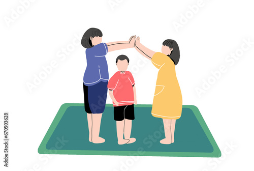 Children playing together 