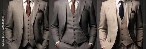 Timeless style, sartorial excellence, formal fashion, well-dressed professionals, classic menswear, classic elegance. Generated by AI.