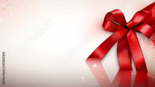  a highly realistic and detailed illustration of a red ribbon, the iconic symbol of World AIDS Day and AIDS awareness. 