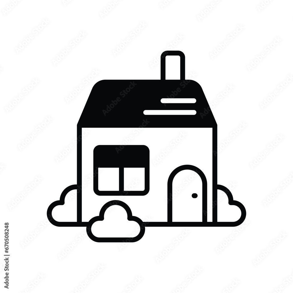 Home icon isolate white background vector stock illustration Home icon isolate white background vector stock illustration