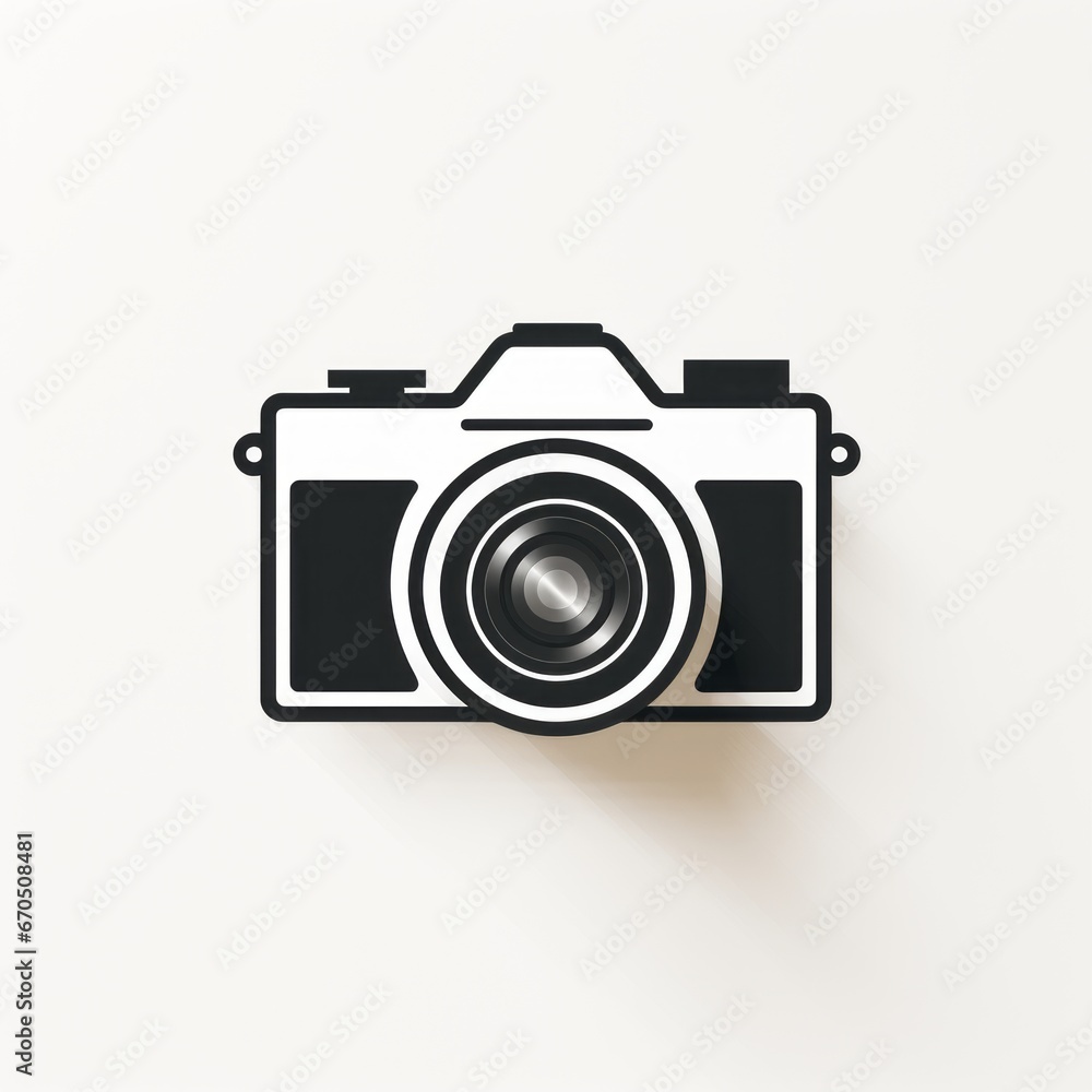 minimalistic camera pictogram perfect for a print