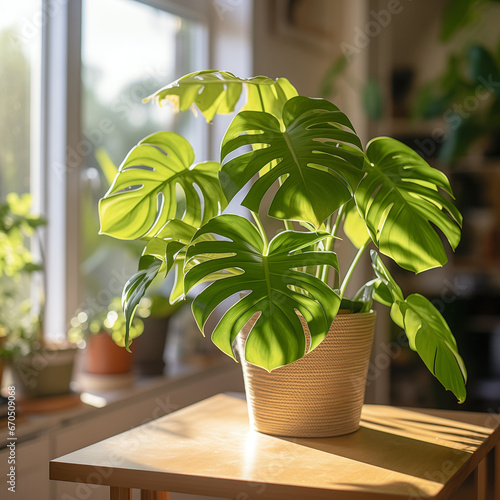 Monstera deliciosa. Ai generative