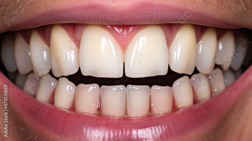 Gleaming white teeth with perfect implants