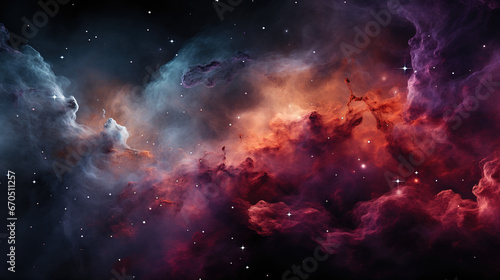 Abstract Space with Stars: Explore the Cosmic Canvas