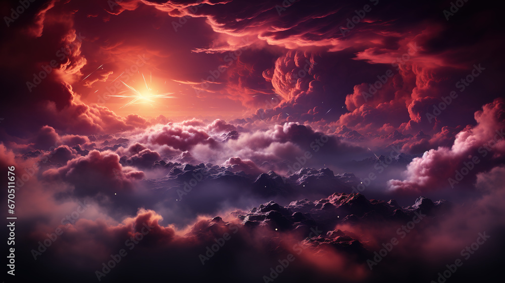 Abstract Space with Stars: Explore the Cosmic Canvas