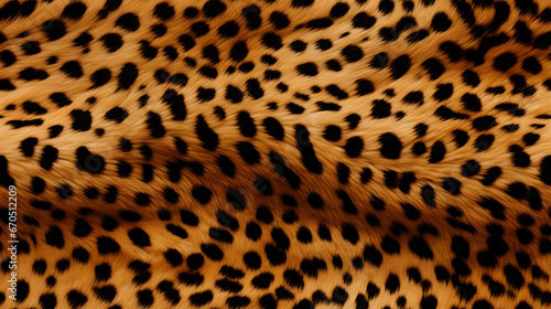 Seamless soft cheetah fur with distinctive black spots