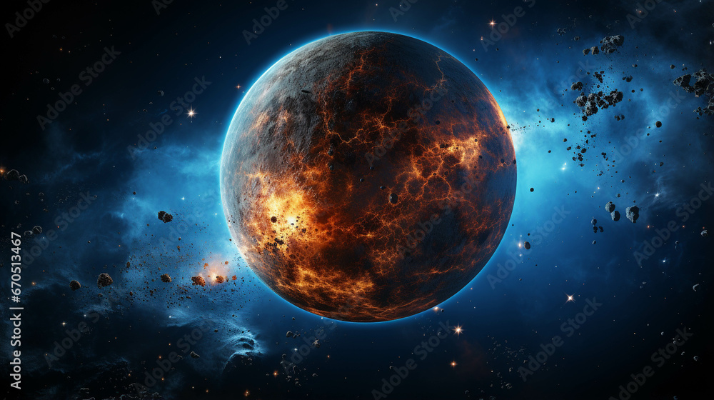planet in space planet in space