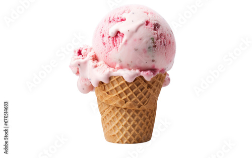 Delicious Frozen Treat Ice Cream on isolated background