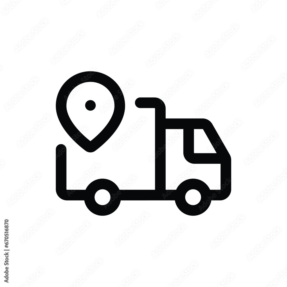 Delivery Destination icon in trendy outline style isolated on white background. Delivery Destination silhouette symbol for your website design, logo, app, UI. Vector illustration, EPS10. Delivery Destination icon in trendy outline style isolated on white background. Delivery Destination silhouette symbol for your website design, logo, app, UI. Vector illustration, EPS10.