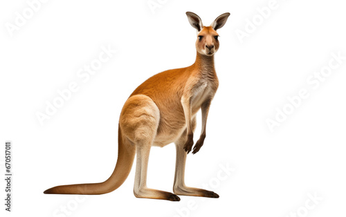 The Kangaroo Jumping Marvel on isolated background