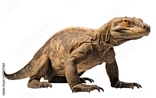 Komodo Dragon Giant Lizard Species on isolated background ©  Creative_studio