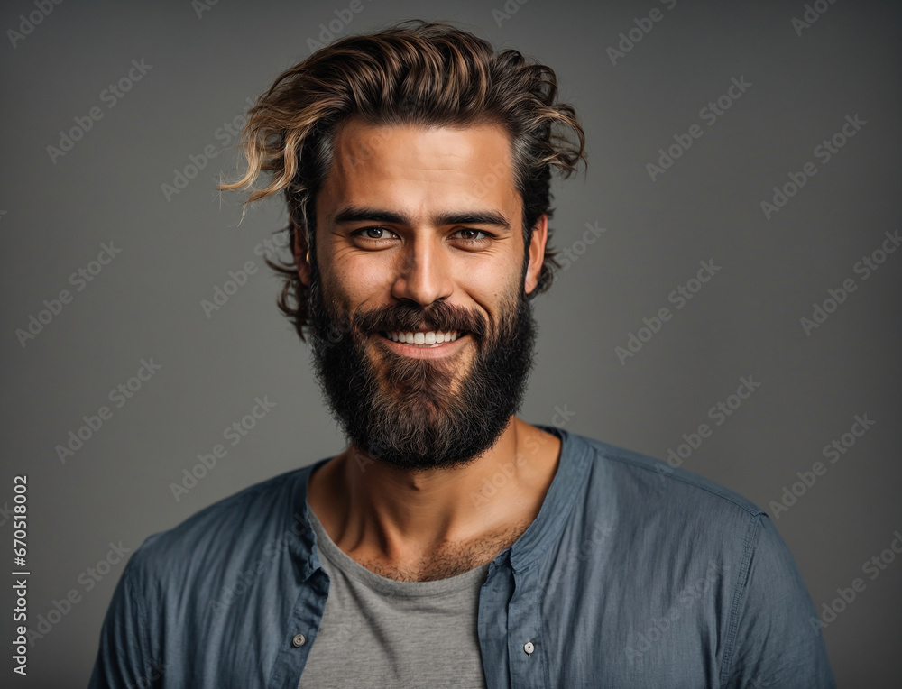 Fototapeta premium portrait of a man with a beard