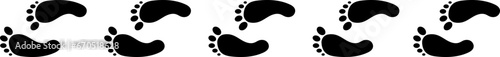 feet marks vector design illustration isolated on transparent background