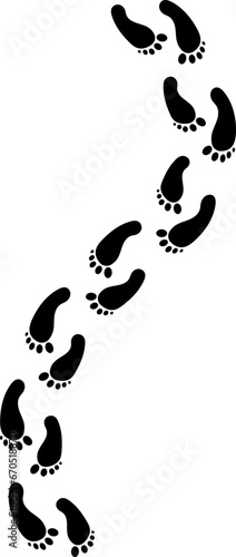 feet marks vector design illustration isolated on white background