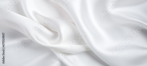 Smooth elegant rippled white silk or satin luxury cloth texture, wedding background, beautiful soft blur pattern natural, Abstract background design luxury white cloth