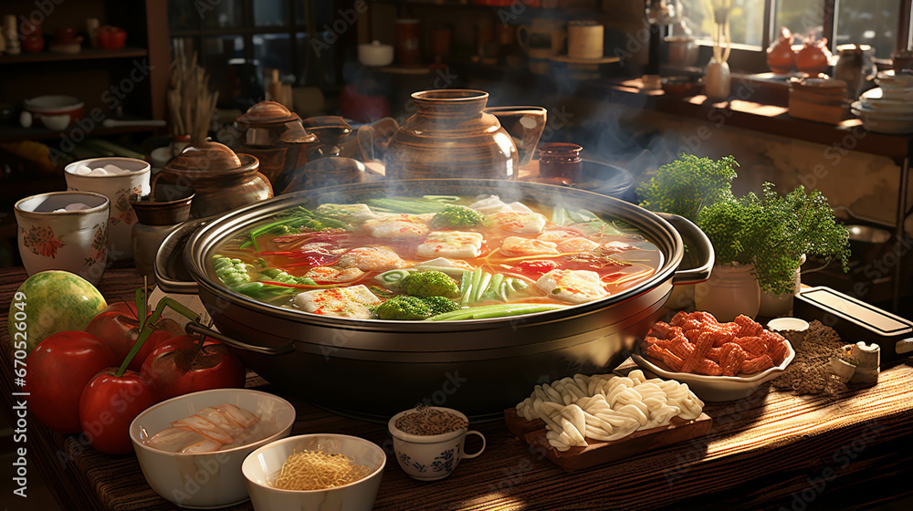 Obraz premium stew with vegetables and spices