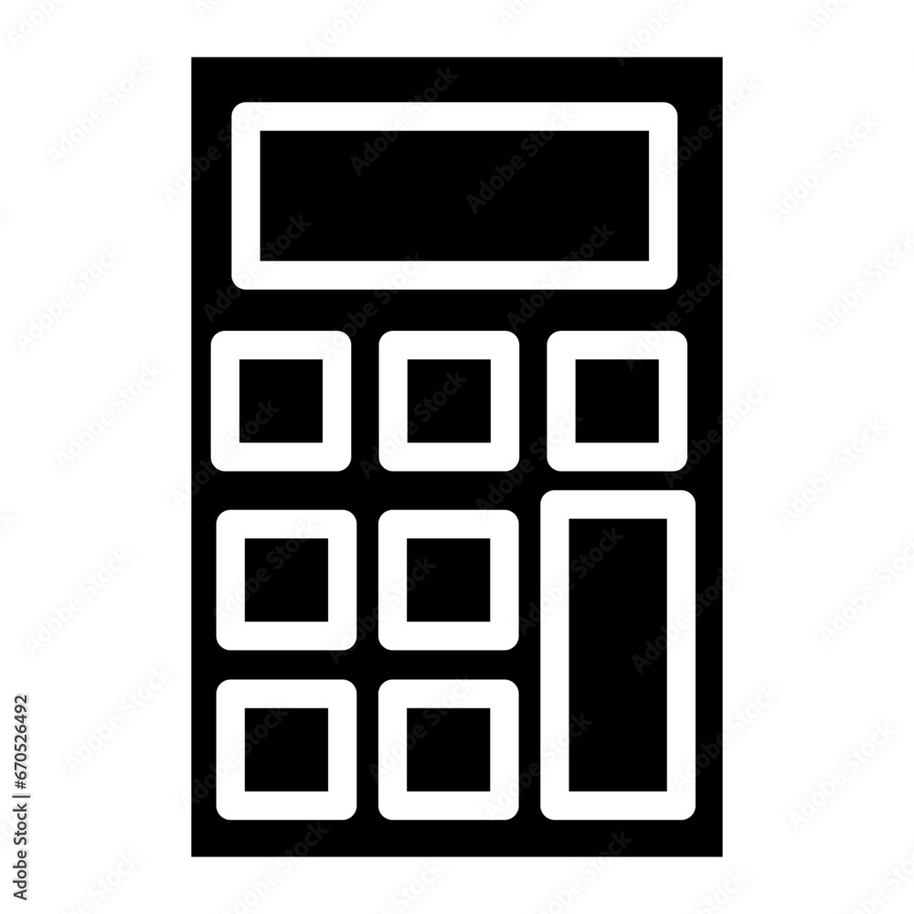 calculator glyph calculator glyph