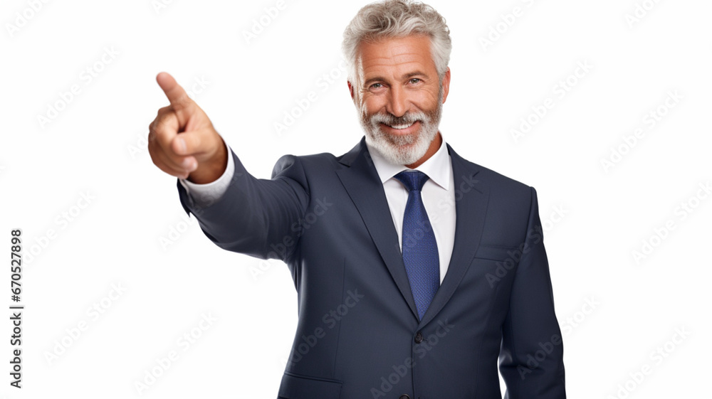 Advertising Your Product: Happy Mature Man in Formal Attire Generative AI Advertising Your Product: Happy Mature Man in Formal Attire Generative AI
