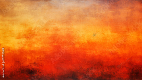 Yellow burnt orange copper red abstract background. Color gradient 