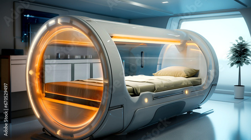 Hyperbaric chamber in a hospital photo