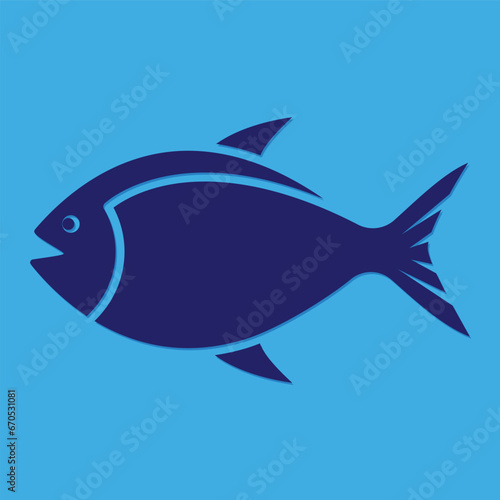 free vector fish logo template. fish icon for graphic or web design