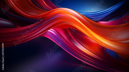 HQ Abstract Energy Flow Colorful Lines Background