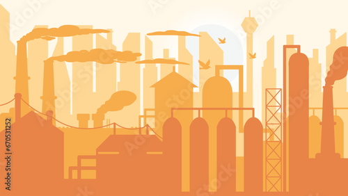 silhouette global warming