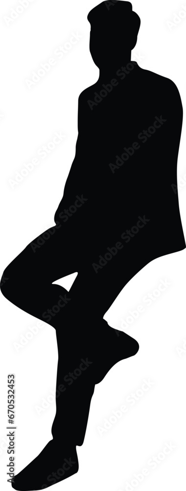 Official man silhouette in a different pose Official man silhouette in a different pose