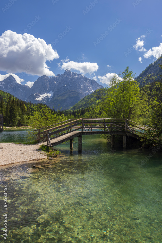 Jasna pond near Kranjska Gora, Triglavski national park, Slovenia Jasna pond near Kranjska Gora, Triglavski national park, Slovenia