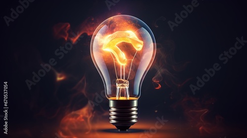 An electric bulb that symbolizes the human thinking and learning processes together with the development of technology and science through creative thinking and new ideas